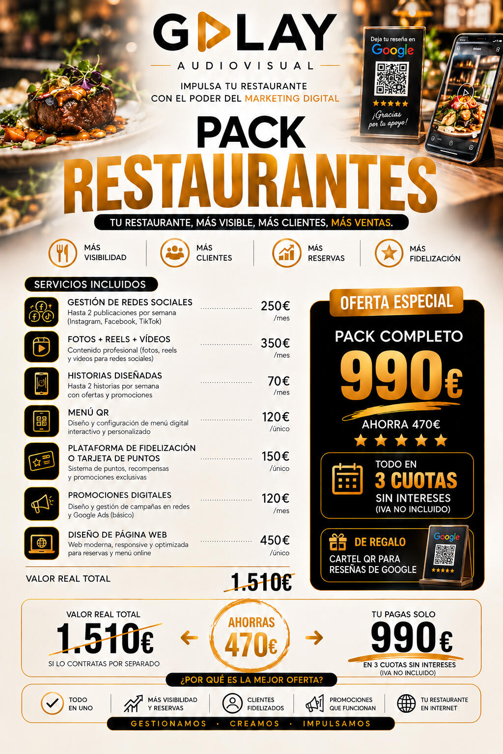 Packs para Restaurantes